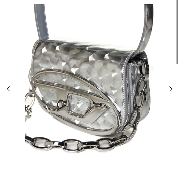 Diesel Handbags - Diesel 1DR Strobe Silver Women's Bag